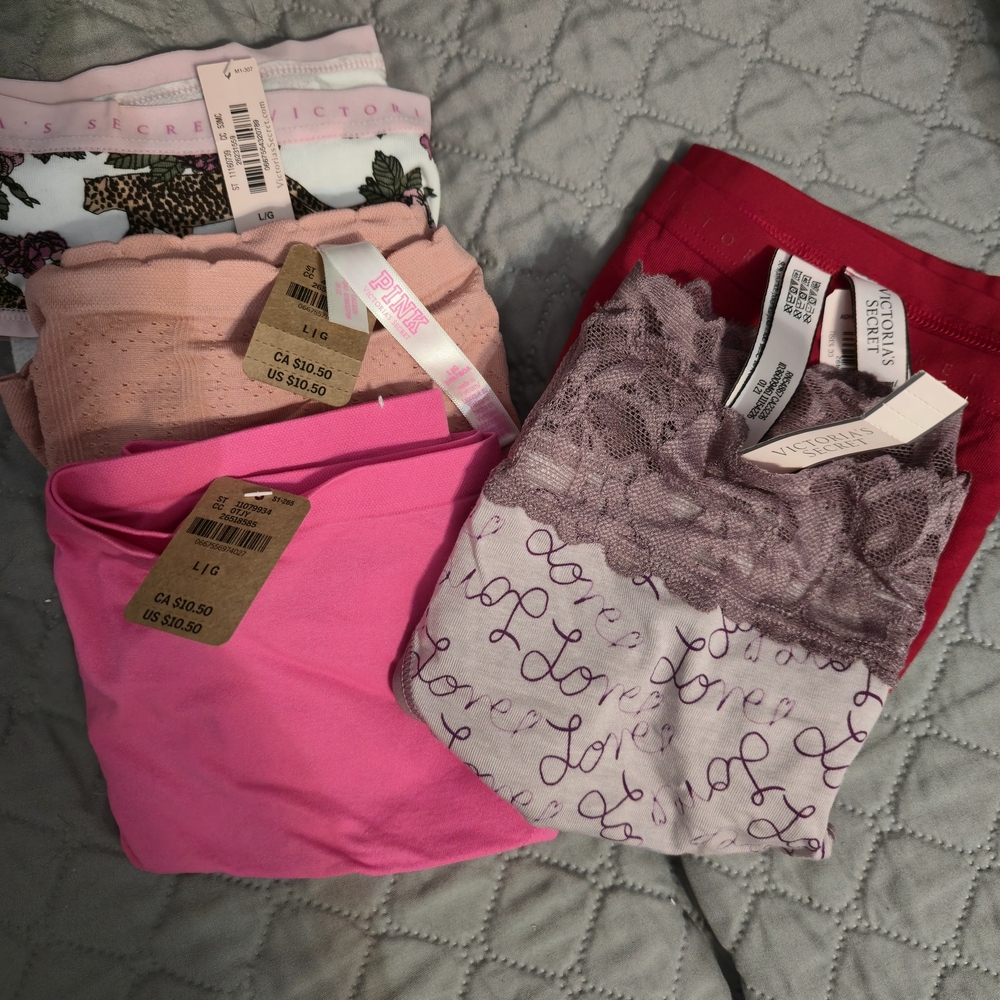 Victoria's Secret Panties Set - Pink, Red, Purple